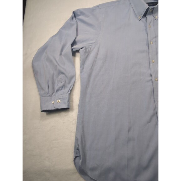 Ralph Lauren Classic Fit Flesh Pony Blue Men Button Shirt  17.5 34/35 *Stain* - Picture 2 of 12